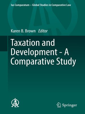 cover image of Taxation and Development--A Comparative Study
